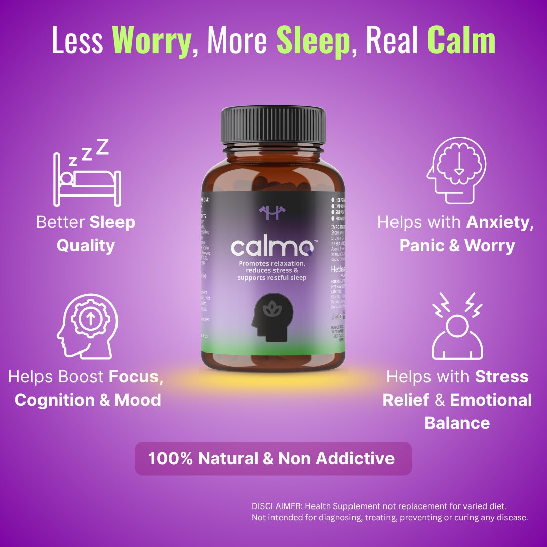 CalmQ - विश्राम, मनोदशा और दैनिक स्वास्थ्य के लिए हर्बल सहायता